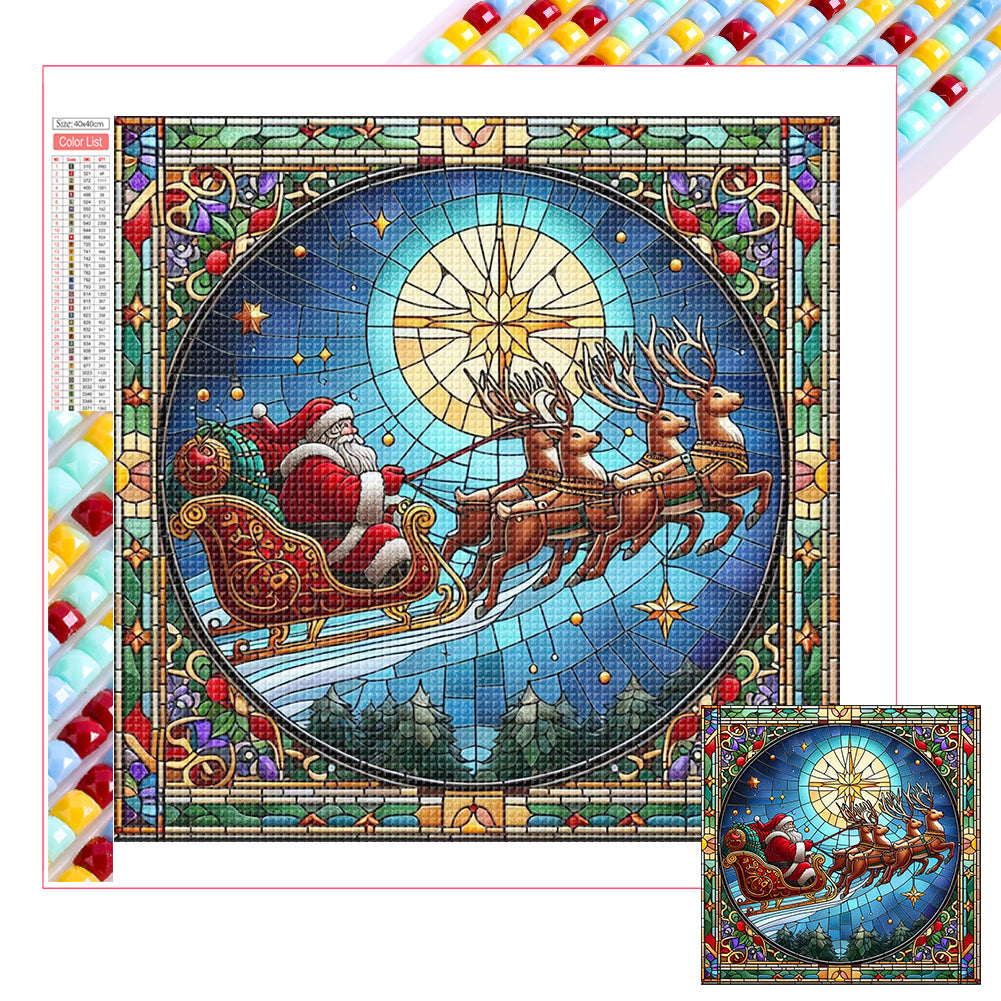 Diamond Painting - Full Square - Christmas in glass (40*40CM)