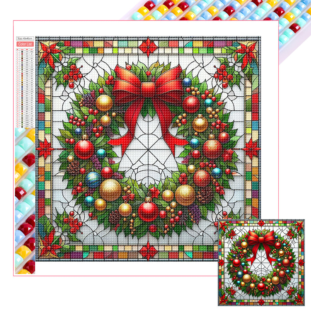 Diamond Painting - Full Square - Christmas in glass (40*40CM)