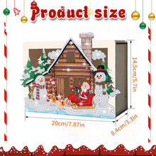 Load image into Gallery viewer, Wooden Christmas Santa &amp; Snowman Diamond Painting Money Saving Box for Beginners

