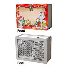 Load image into Gallery viewer, Wooden Christmas Santa &amp; Snowman Diamond Painting Money Saving Box for Beginners
