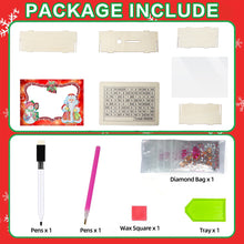 Load image into Gallery viewer, Wooden Christmas Santa &amp; Snowman Diamond Painting Money Saving Box for Beginners
