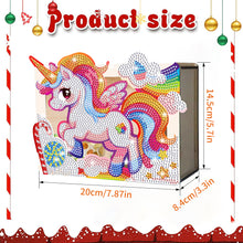 Load image into Gallery viewer, Wooden Christmas Santa &amp; Snowman Diamond Painting Money Saving Box for Beginners
