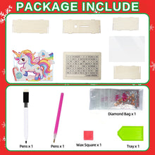Load image into Gallery viewer, Wooden Christmas Santa &amp; Snowman Diamond Painting Money Saving Box for Beginners
