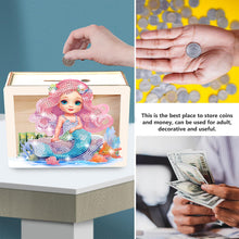 Load image into Gallery viewer, Wooden Christmas Santa &amp; Snowman Diamond Painting Money Saving Box for Beginners
