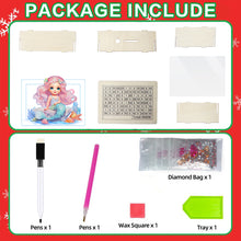 Load image into Gallery viewer, Wooden Christmas Santa &amp; Snowman Diamond Painting Money Saving Box for Beginners
