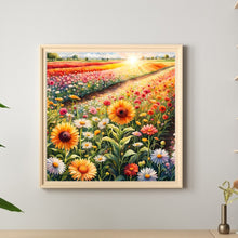 Load image into Gallery viewer, Diamond Painting - Full Round - Sunflower and daisy field (30*30CM)

