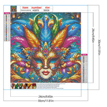 Load image into Gallery viewer, Diamond Painting - Full Round - Diamond mask feather (30*30CM)
