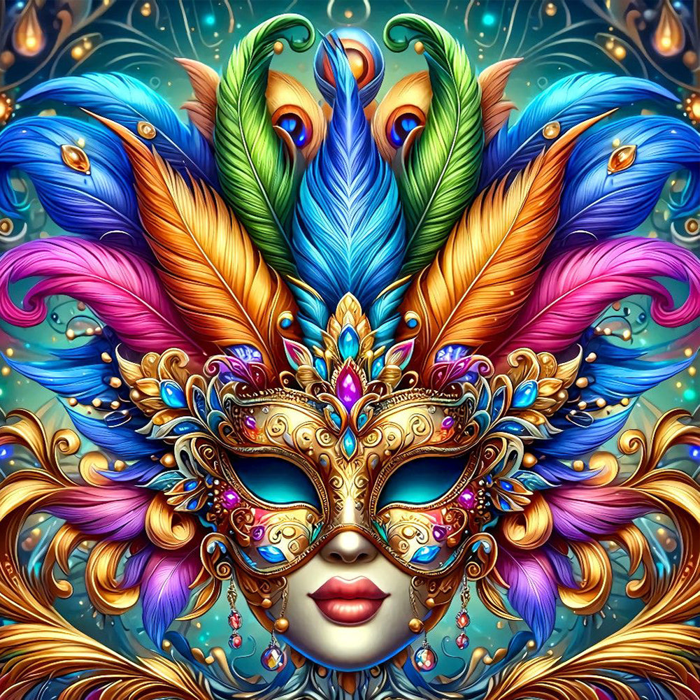 Diamond Painting - Full Round - Diamond mask feather (30*30CM)