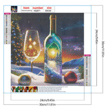 Load image into Gallery viewer, Diamond Painting - Full Round - Snowy Christmas tree in a bottle (30*30CM)
