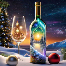 Load image into Gallery viewer, Diamond Painting - Full Round - Snowy Christmas tree in a bottle (30*30CM)
