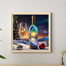 Load image into Gallery viewer, Diamond Painting - Full Round - Snowy Christmas tree in a bottle (30*30CM)
