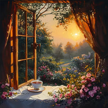 Load image into Gallery viewer, Diamond Painting - Full Round - Window Scenery (50*50CM)
