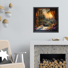 Load image into Gallery viewer, Diamond Painting - Full Round - Window Scenery (50*50CM)
