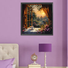 Load image into Gallery viewer, Diamond Painting - Full Round - Window Scenery (50*50CM)
