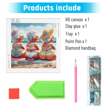 Load image into Gallery viewer, Diamond Painting - Partial Special Shaped - Cute old lady (30*30CM)
