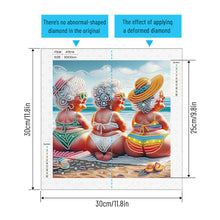 Load image into Gallery viewer, Diamond Painting - Partial Special Shaped - Cute old lady (30*30CM)
