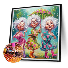 Load image into Gallery viewer, Diamond Painting - Partial Special Shaped - Cute old lady (30*30CM)
