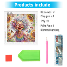 Load image into Gallery viewer, Diamond Painting - Partial Special Shaped - Cute old lady (30*30CM)
