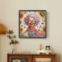 Load image into Gallery viewer, Diamond Painting - Partial Special Shaped - Cute old lady (30*30CM)
