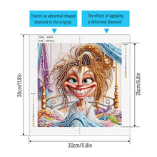 Load image into Gallery viewer, Diamond Painting - Partial Special Shaped - Cute old lady (30*30CM)
