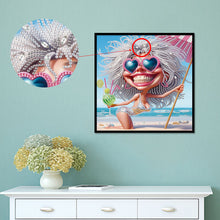 Load image into Gallery viewer, Diamond Painting - Partial Special Shaped - Cute old lady (30*30CM)
