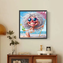 Load image into Gallery viewer, Diamond Painting - Partial Special Shaped - Cute old lady (30*30CM)
