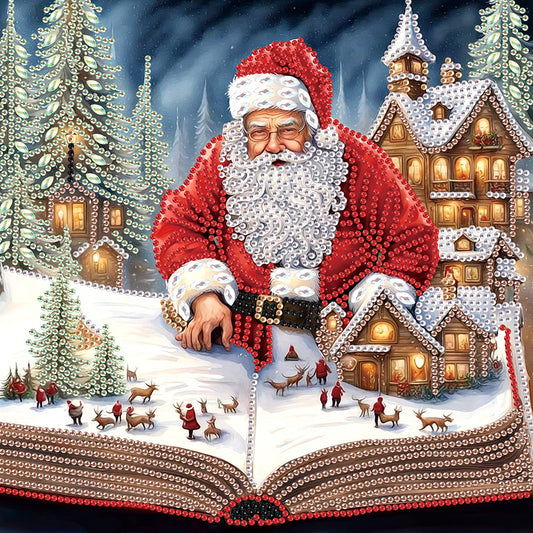 Diamond Painting - Partial Special Shaped - Santa Claus (30*30CM)