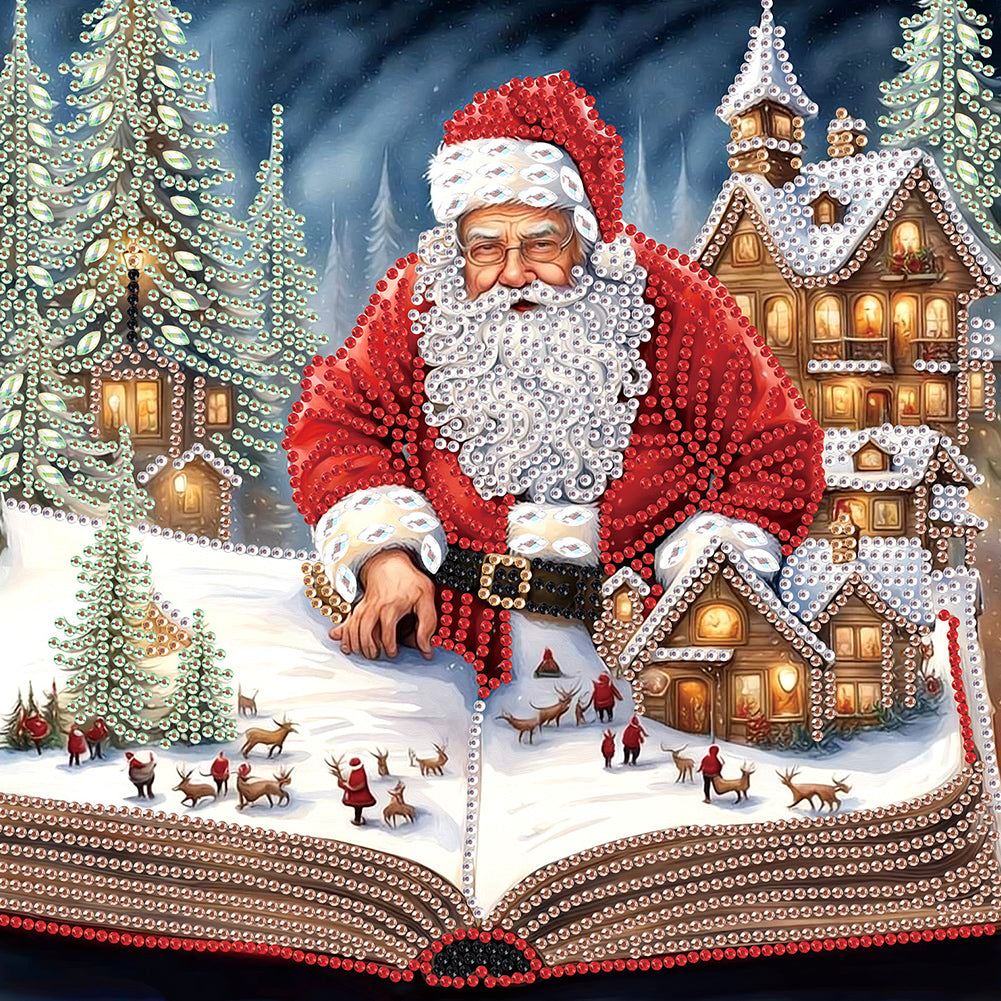 Diamond Painting - Partial Special Shaped - Santa Claus (30*30CM)