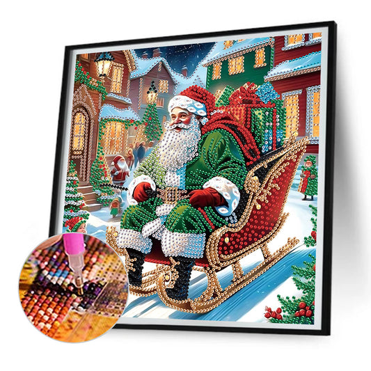 Diamond Painting - Partial Special Shaped - Santa Claus (30*30CM)