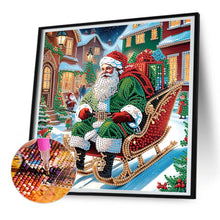Load image into Gallery viewer, Diamond Painting - Partial Special Shaped - Santa Claus (30*30CM)

