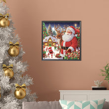 Load image into Gallery viewer, Diamond Painting - Partial Special Shaped - Santa Claus (30*30CM)
