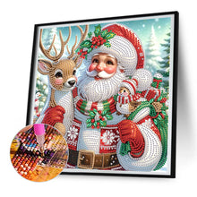 Load image into Gallery viewer, Diamond Painting - Partial Special Shaped - Santa Claus (30*30CM)
