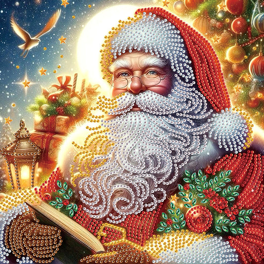 Diamond Painting - Partial Special Shaped - Santa Claus (30*30CM)