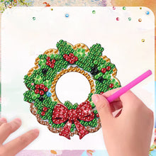 Load image into Gallery viewer, 6Pcs Acrylic Christmas Cookies Diamond Painting Refrigerator Magnet for DIY Art
