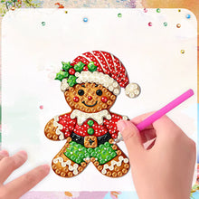 Load image into Gallery viewer, 6Pcs Acrylic Merry Christmas Diamond Painting Refrigerator Magnet for Home decor
