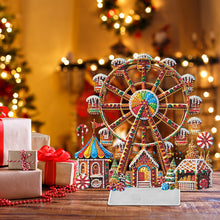 Load image into Gallery viewer, Acrylic Christmas Ferris Wheel Special Shape Diamond Painting Desktop Ornaments
