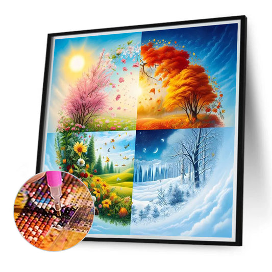 Diamond Painting - Full Round - Seasonal scenery (40*40CM)