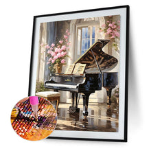 Load image into Gallery viewer, Diamond Painting - Full Round - Pink Flower Piano Hall (40*50CM)
