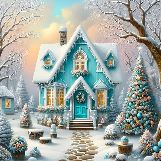 Diamond Painting - Full Round - Christmas house (40*40CM)