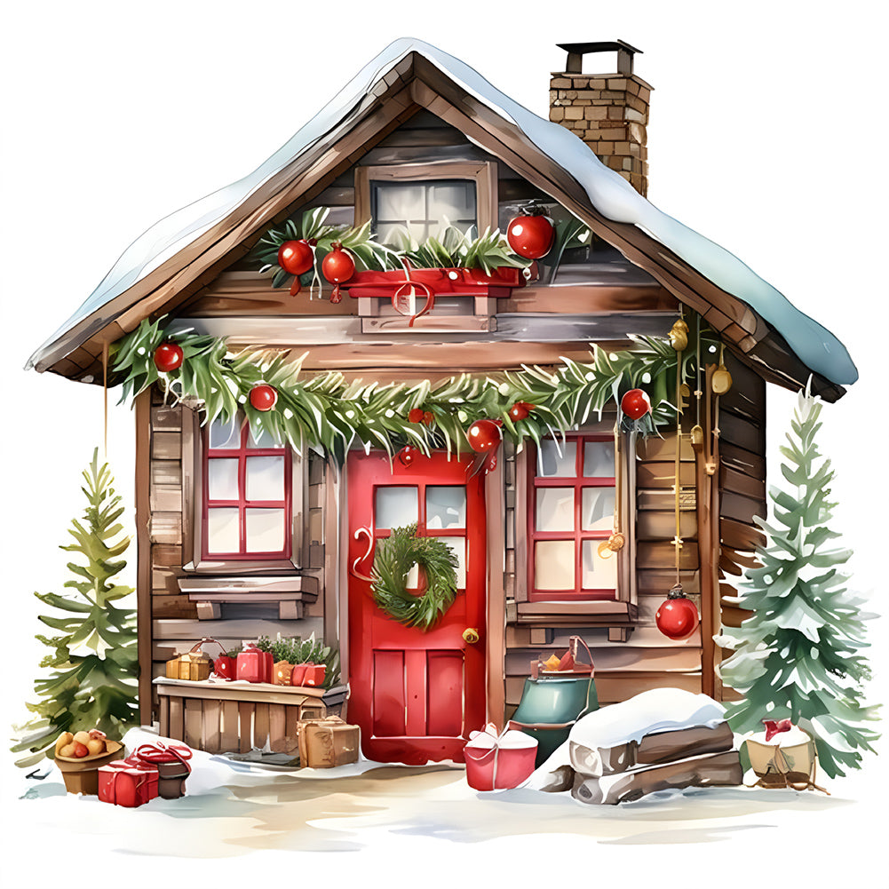 Diamond Painting - Full Round - Christmas house (40*40CM)