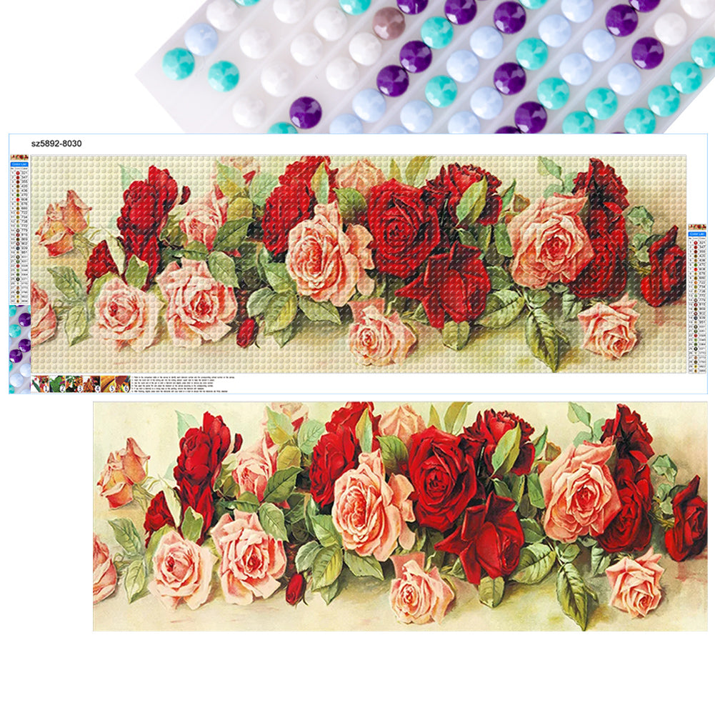 Diamond Painting - Full Round - Vintage roses (80*30CM)