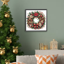 Load image into Gallery viewer, Diamond Painting - Full Square - Christmas wreath (30*30 CM)
