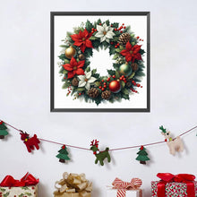 Load image into Gallery viewer, Diamond Painting - Full Square - Christmas wreath (30*30 CM)
