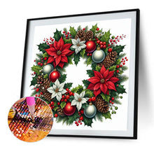 Load image into Gallery viewer, Diamond Painting - Full Square - Christmas wreath (30*30 CM)
