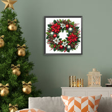 Load image into Gallery viewer, Diamond Painting - Full Square - Christmas wreath (30*30 CM)
