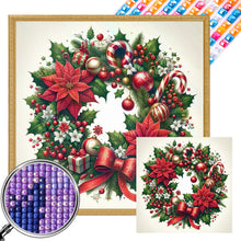 Load image into Gallery viewer, Diamond Painting - Full Square - Christmas wreath (30*30 CM)
