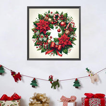 Load image into Gallery viewer, Diamond Painting - Full Square - Christmas wreath (30*30 CM)
