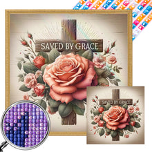 Load image into Gallery viewer, AB Diamond Painting - Full Square - Cross flowers (40*40CM)
