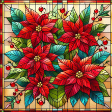 Load image into Gallery viewer, AB Diamond Painting - Full Square - Poinsettia in glass (40*40CM)
