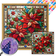 Load image into Gallery viewer, AB Diamond Painting - Full Square - Poinsettia in glass (40*40CM)
